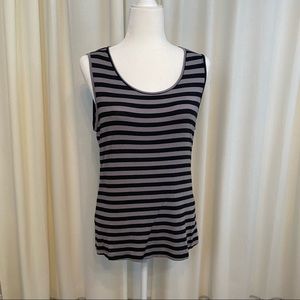 Comfy USA grey and black striped tank